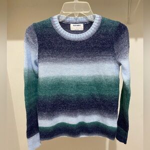 Old Navy Women's Ombre Sweater - Navy and Teal